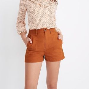 Madewell Burnt Sienna Camp Shorts